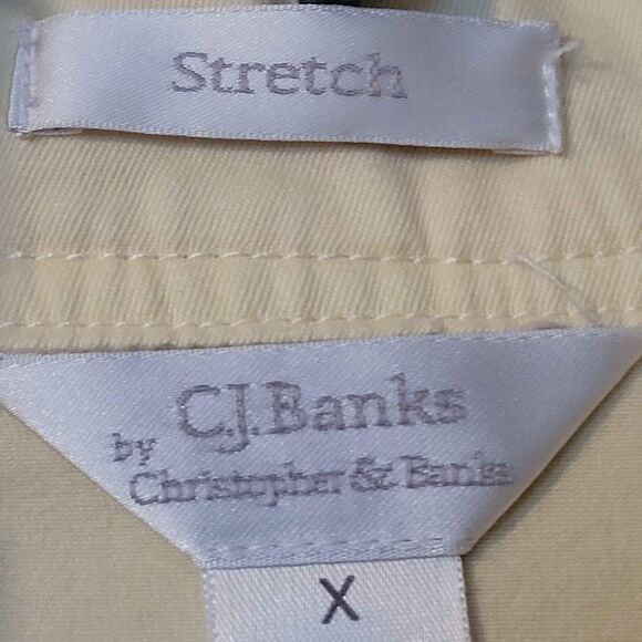 Women's Size X (14) CJ Banks Light Yellow Jacket - Picture 5 of 7